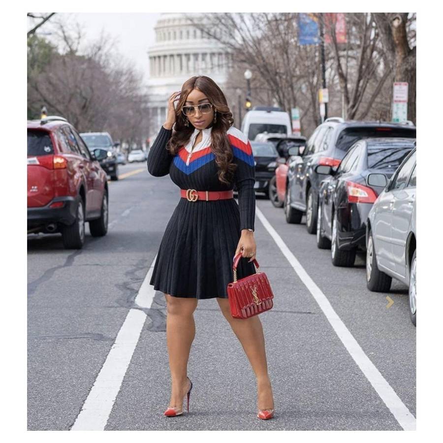 Ribbed Sweater Dress - BLACK / S/M
