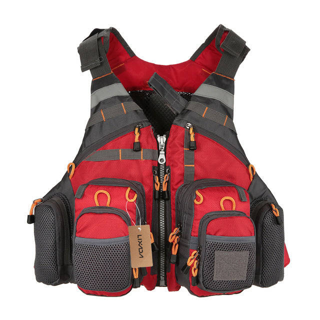 Outdoor Sport Fishing Life Vest Men Breathable Swimming Life Jacket Safe... - with foam 3 / One Size