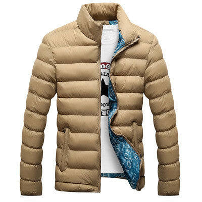 2017 New Jacket Men Hot Sale Quality Autumn Winter Warm Outwear Brand Coat Casual ... - beige / XXXL