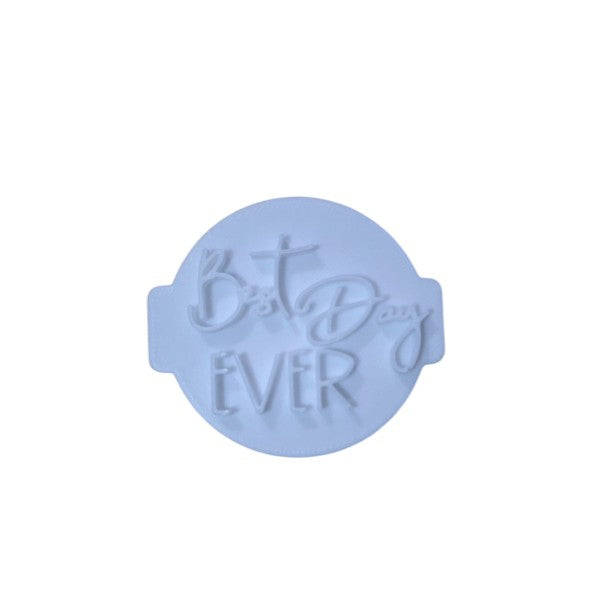 Hubbe Cookie Cutter - Best Day Ever Embosser