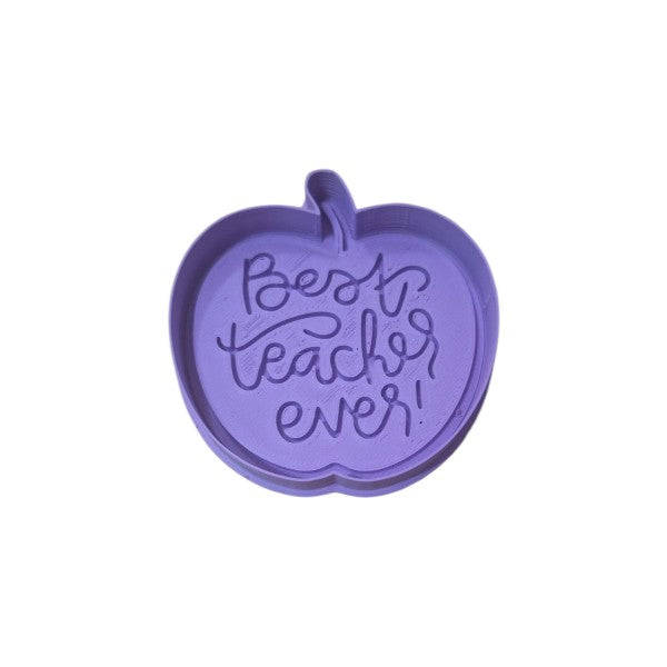 Hubbe Cookie Cutter - Best Teacher Ever Apple