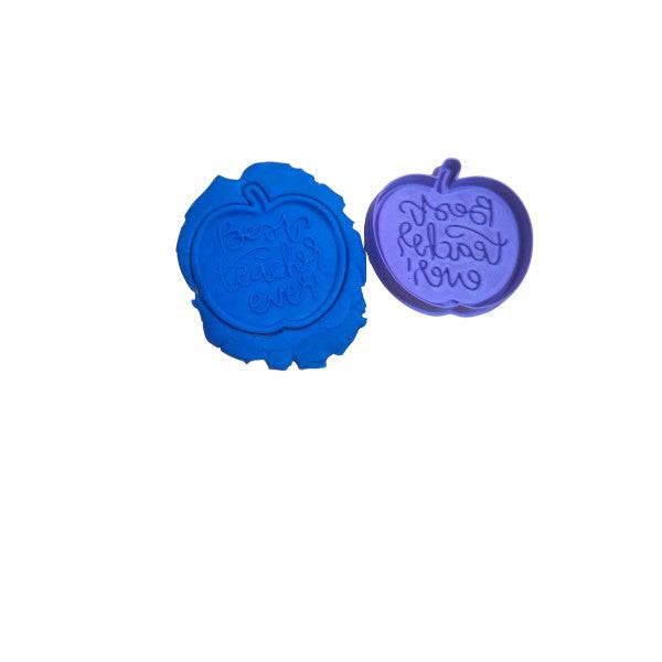 Hubbe Cookie Cutter - Best Teacher Ever Apple