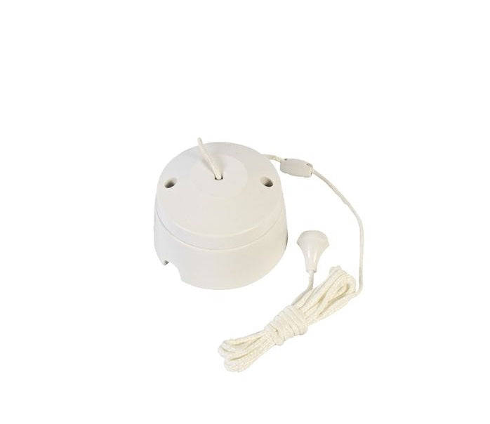 Ceiling Pull Switch White 1 Way (A020 A & T)