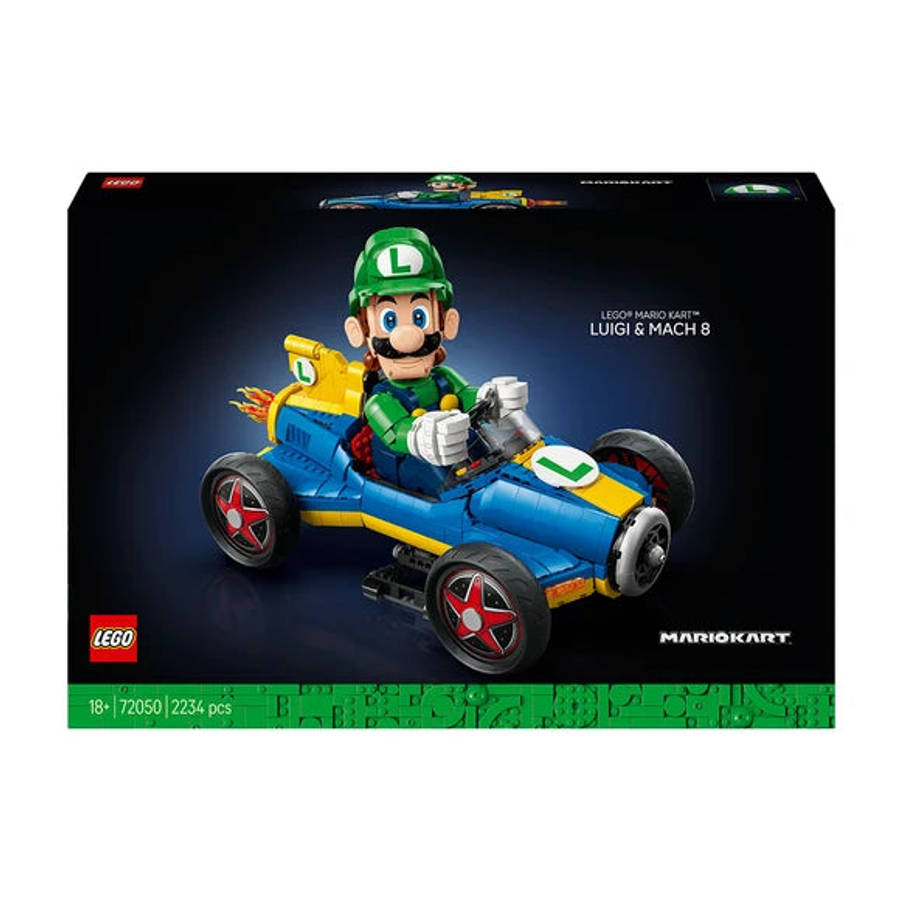 LEGO 72050 Super Mario Mario Kart  Luigi & Mach 8, Collectible Model