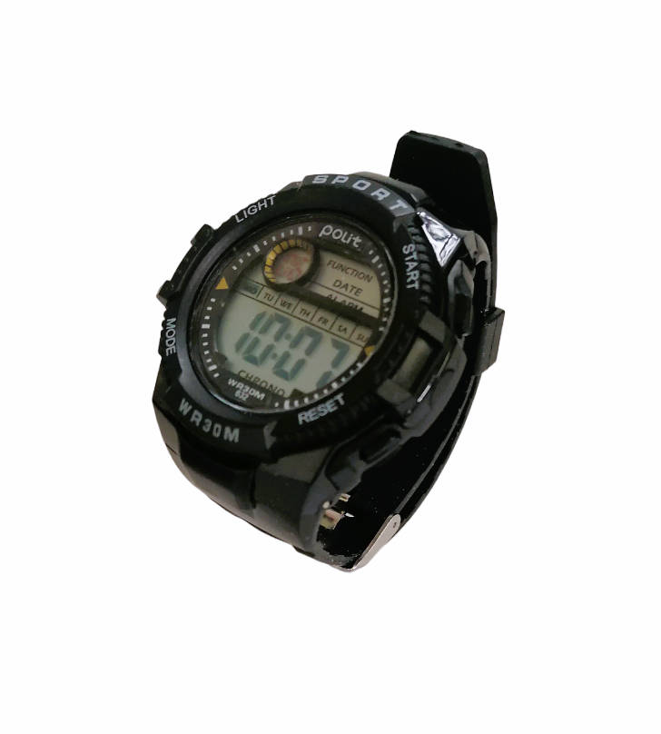 Polit Mens Digital Watch In Tin CW-0029