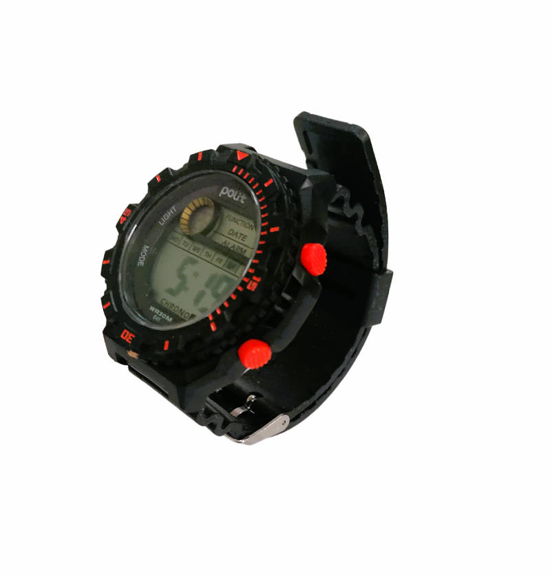Polit Mens Digital Watch In Tin CW-0029