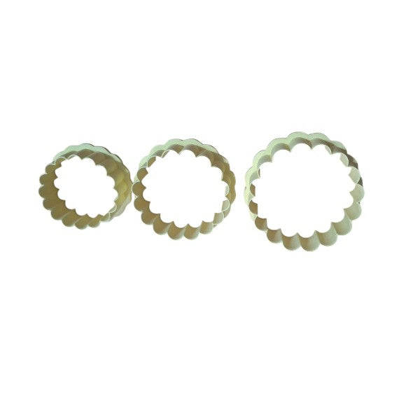 Cookie Cutter - Scalloped Circle Set of 3