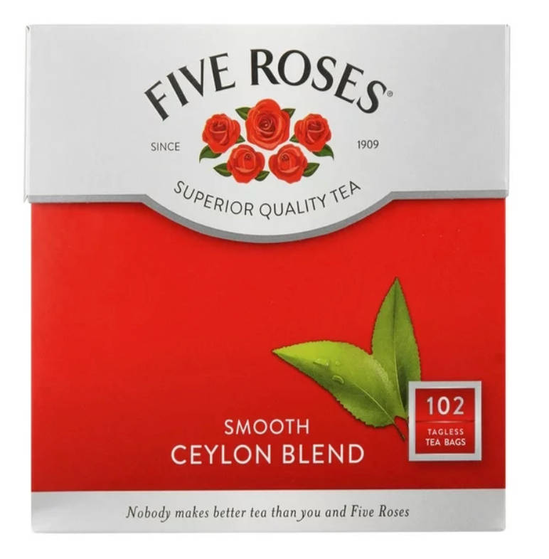 Five Roses Tagless Tea Bags 102's