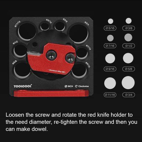ToolCool electric Carbide Inserts Dowel Plate Metric 8 Holes