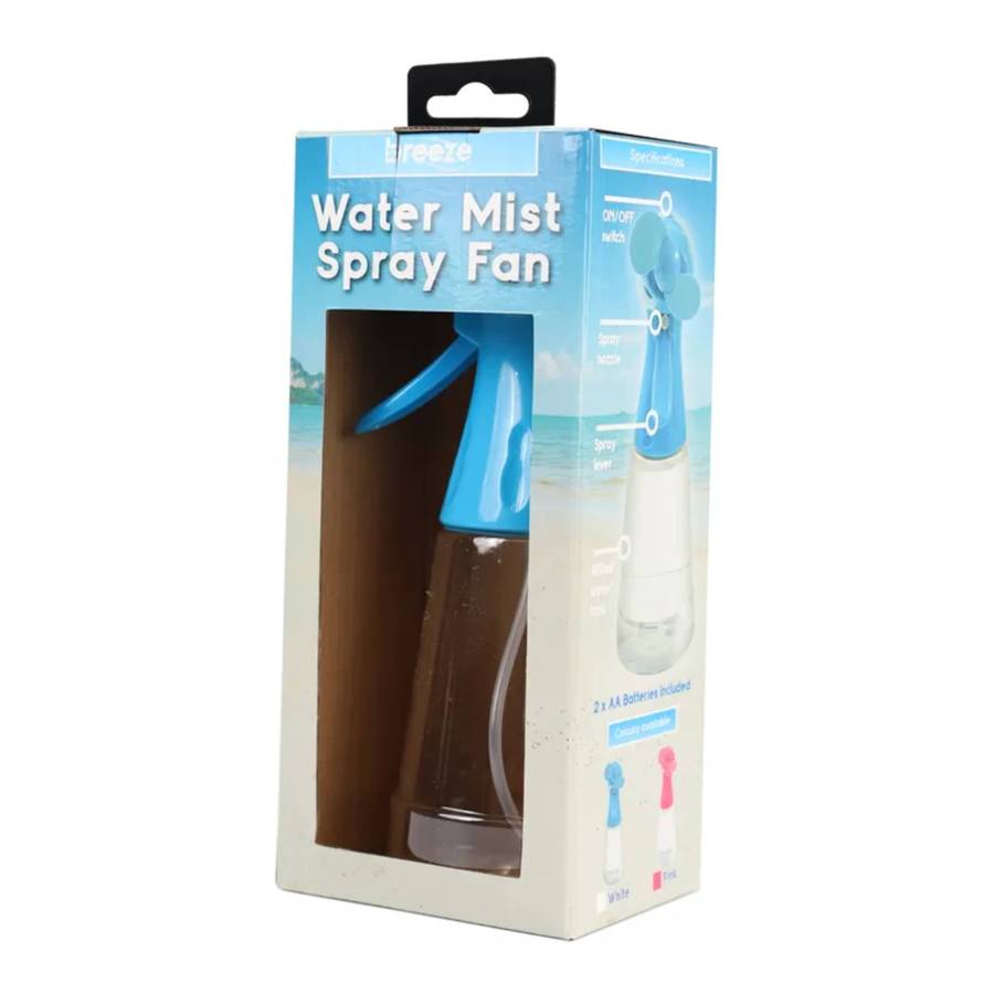 Breeze Water Mist Spray Fan with Batteries