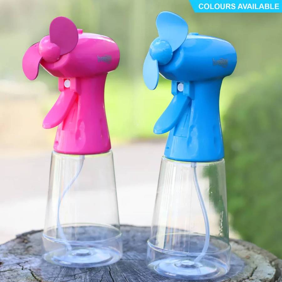 Breeze Water Mist Spray Fan with Batteries