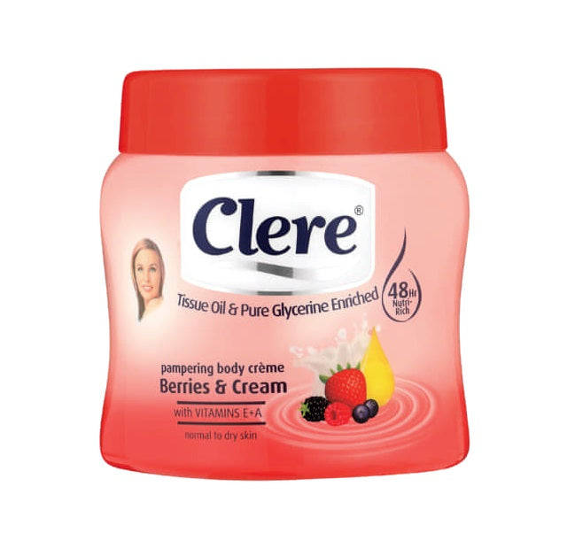 Clere Berries & Cream Body Cream 500ml
