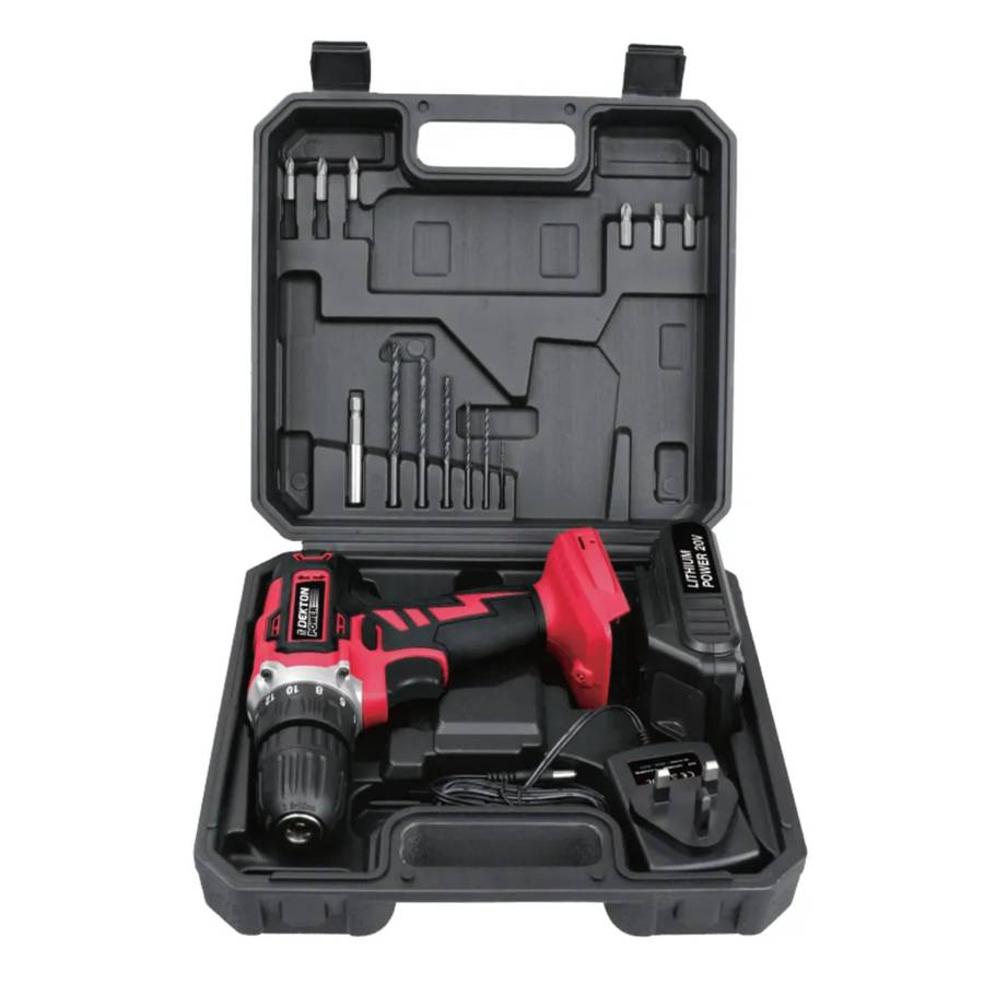 DEKTON 16PC 20V Cordless Drill