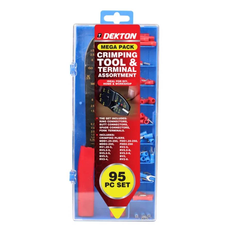 DEKTON 95PC Terminal Crimping Plier Set