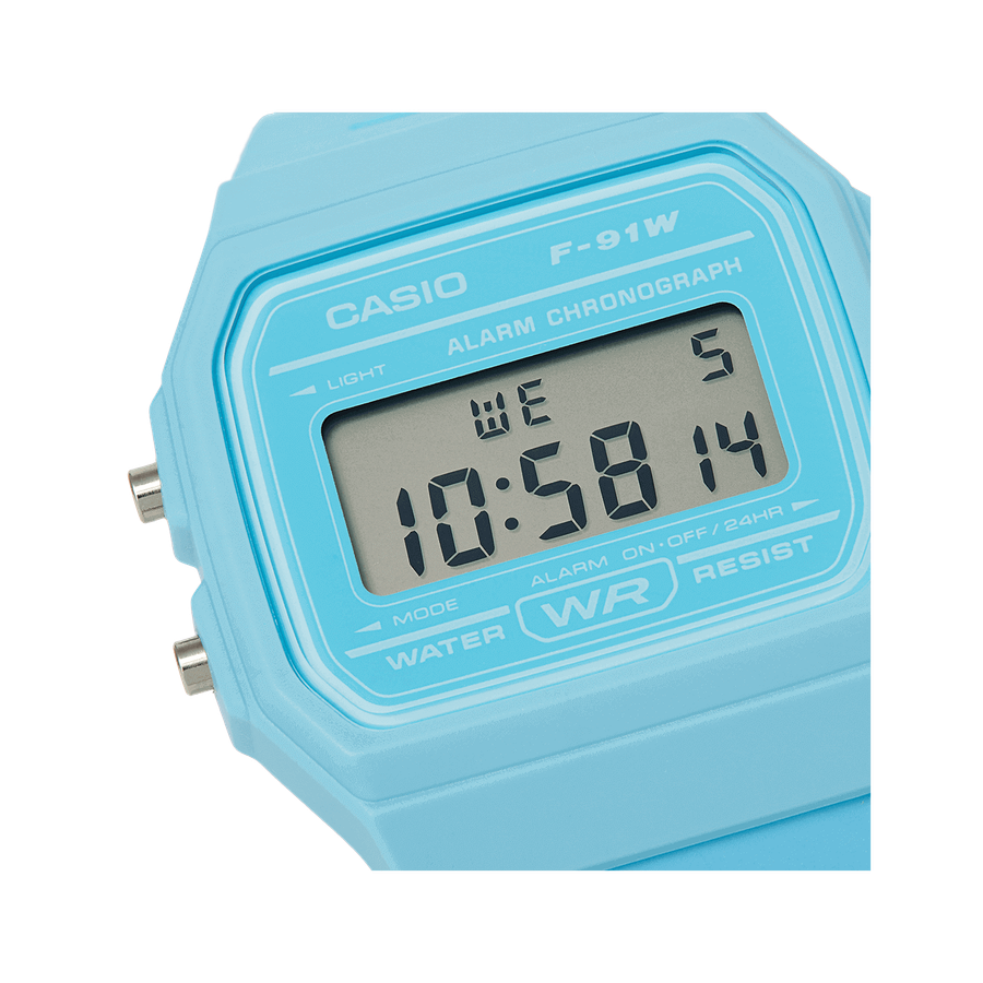 Casio Ladies Baby Blue Resin Strap Digital Watch (Parallel Import)