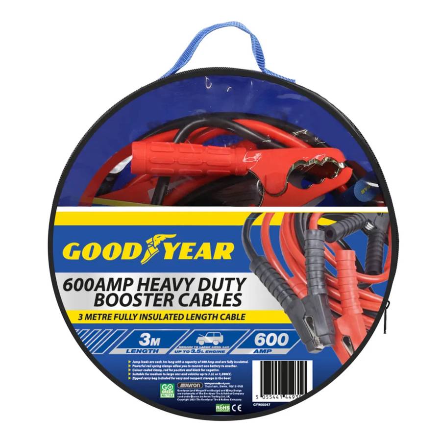 Goodyear 3M 600AMP Booster Cables