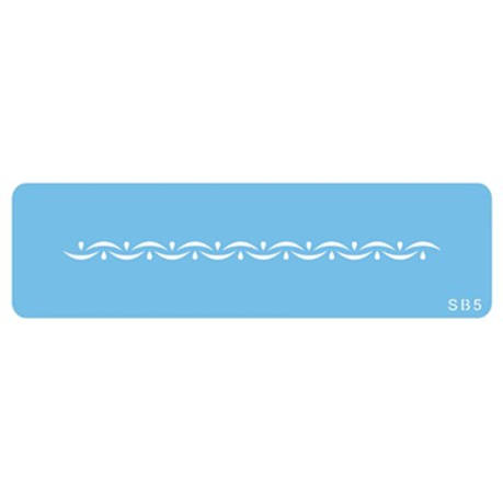 Jem Stencil - Over and Under Border - 126 x 6mm / 5 x 2.3