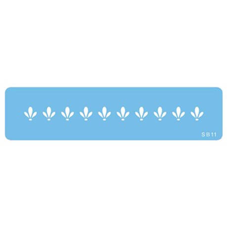 Jem Stencil - Snowdrop Lace Border - 152 x 11mm / 6 x 0.4