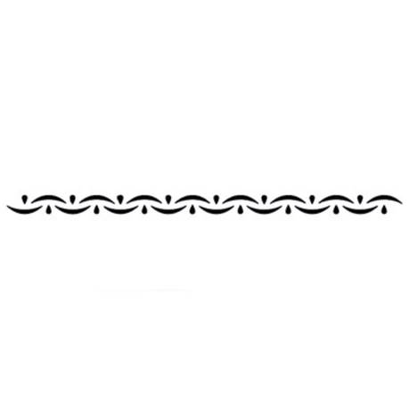 Jem Stencil - Over and Under Border - 126 x 6mm / 5 x 2.3