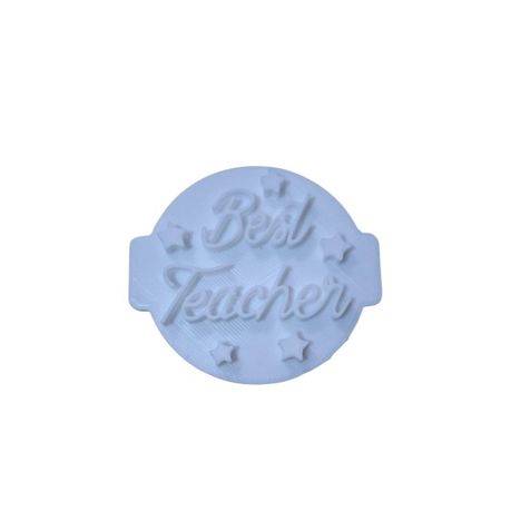 Hubbe Cookie Cutter - Best Teacher with Stars Embosser