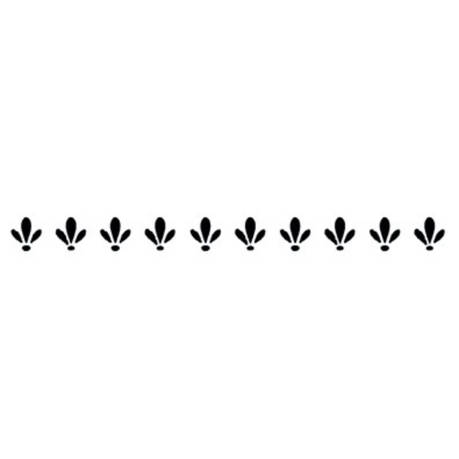Jem Stencil - Snowdrop Lace Border - 152 x 11mm / 6 x 0.4