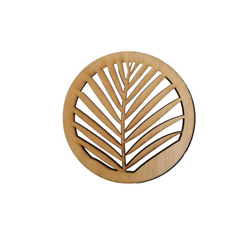 Wooden Fern Leaf Coasters
