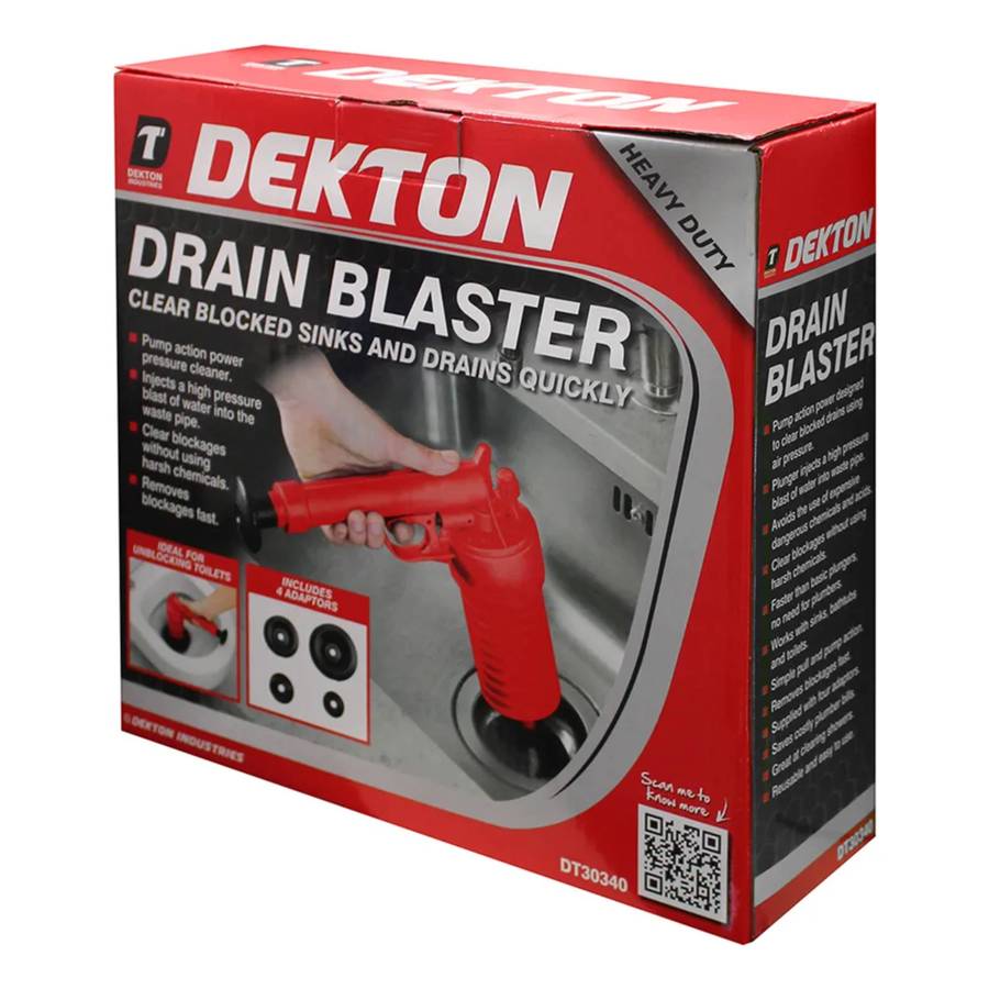 DEKTON Drain Blaster with Four Attachments