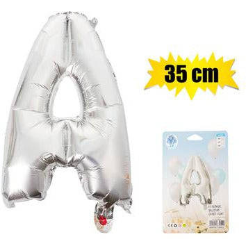 Silver Letter Helium Balloon 35cm