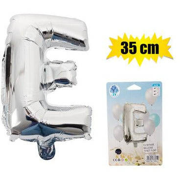Silver Letter Helium Balloon 35cm
