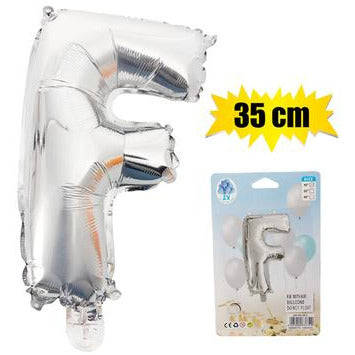 Silver Letter Helium Balloon 35cm