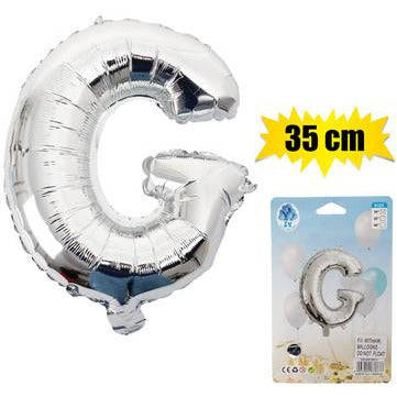 Silver Letter Helium Balloon 35cm