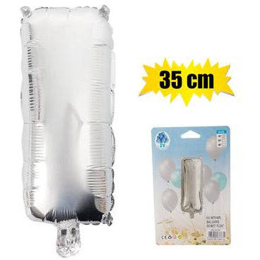 Silver Letter Helium Balloon 35cm