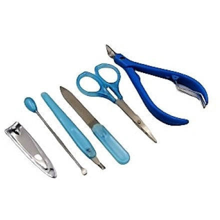 6 Piece Manicure Set - Blue