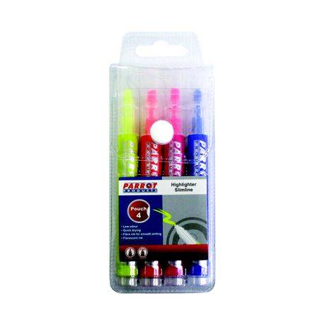 Parrot Slimline Highlighters (Pouch 4) PH0401C