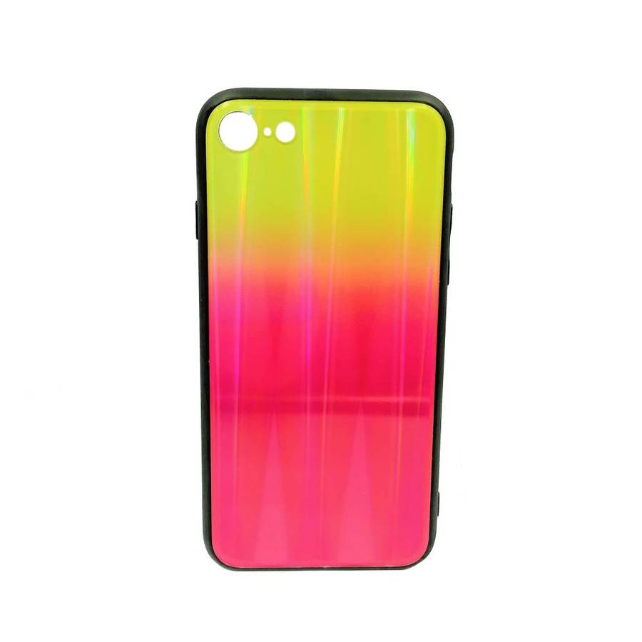 Iridescent iPhone 7 Plus/8 Plus Protective Case - Yellow/Pink