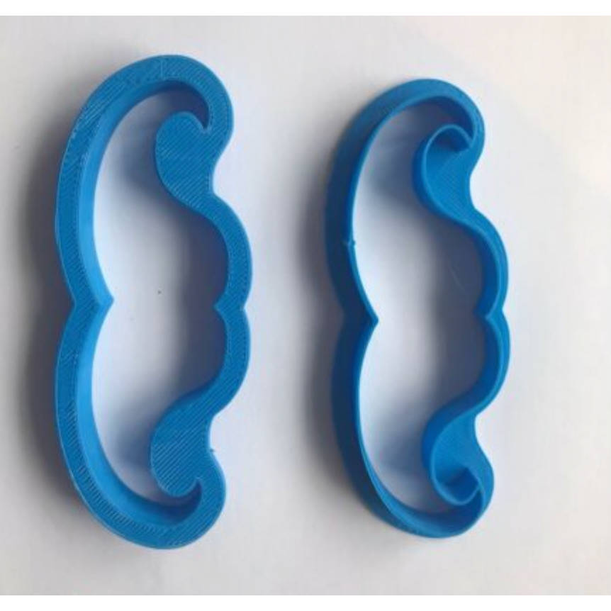 Hubbe Cookie Cutter - 3D Moustache