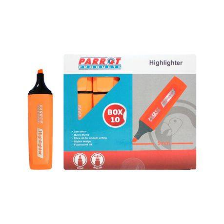 Parrot Marker Highlighter Box 10 - Orange PH1001O