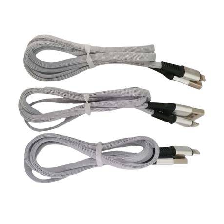 USB to lighting cable 3 pack 5/6/7 cable grey