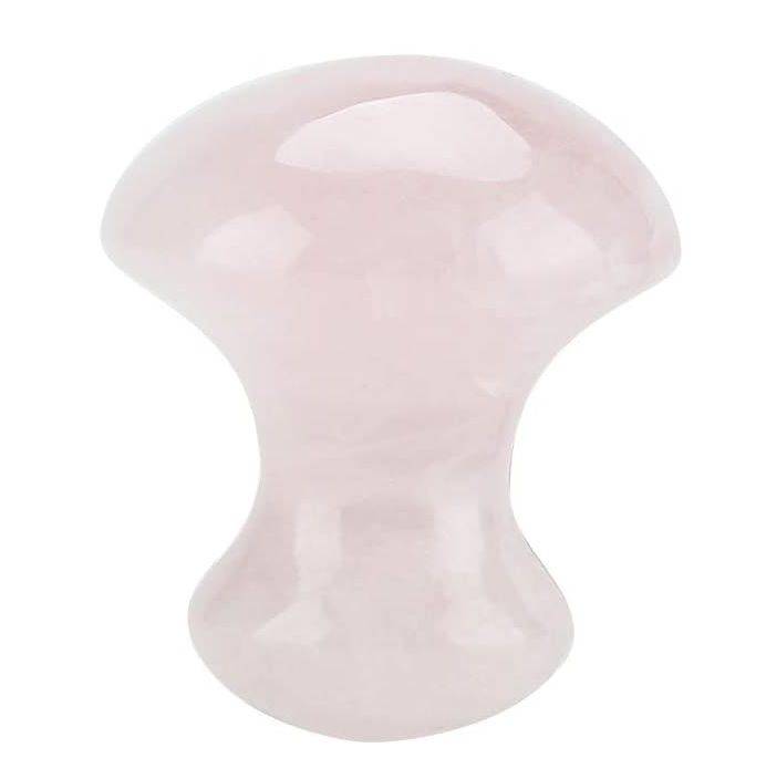 Natural Rose Quartz Mushroom Shaped Gua Stone