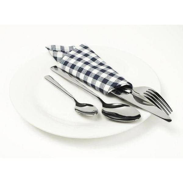 Clearance Sale-Stainless Steel 24-Piece Silver Finish Cutlery Set
