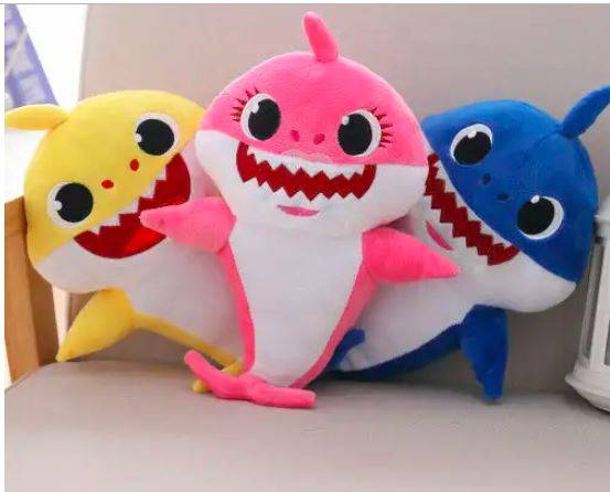 Baby Shark Plush Singing LED Light -BLUE
