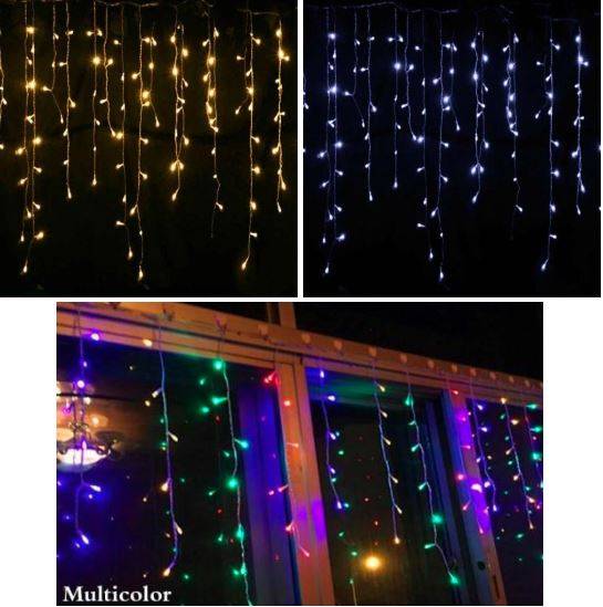 Hanging Curtain LED Lights 3mx 2m - Warm White