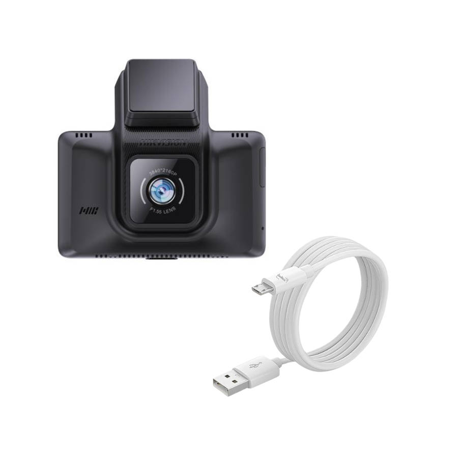 HIKVISION K5 Dash Camera-AE-DC4328-K5 + Boltex USB-Micro-USB Cable