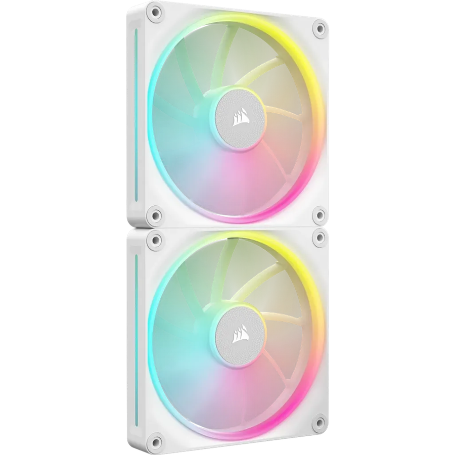 CORSAIR LX RGB Series; iCUE LINK LX140 RGB White; 140mm Fan; Dual Pack; iCUE LINK System Hub Incl...