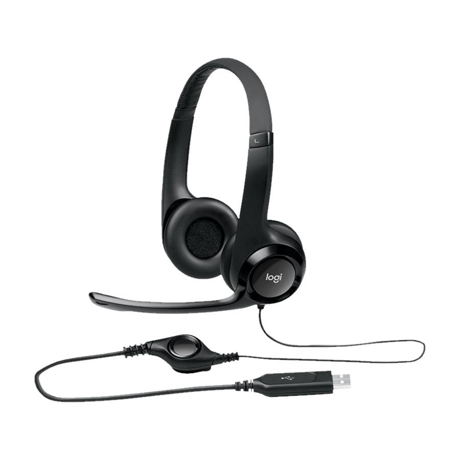 LOGITECH H390 USB COMPUTER HEADSET WITH NOISE CANCELING MIC (UNBOXED DEAL)