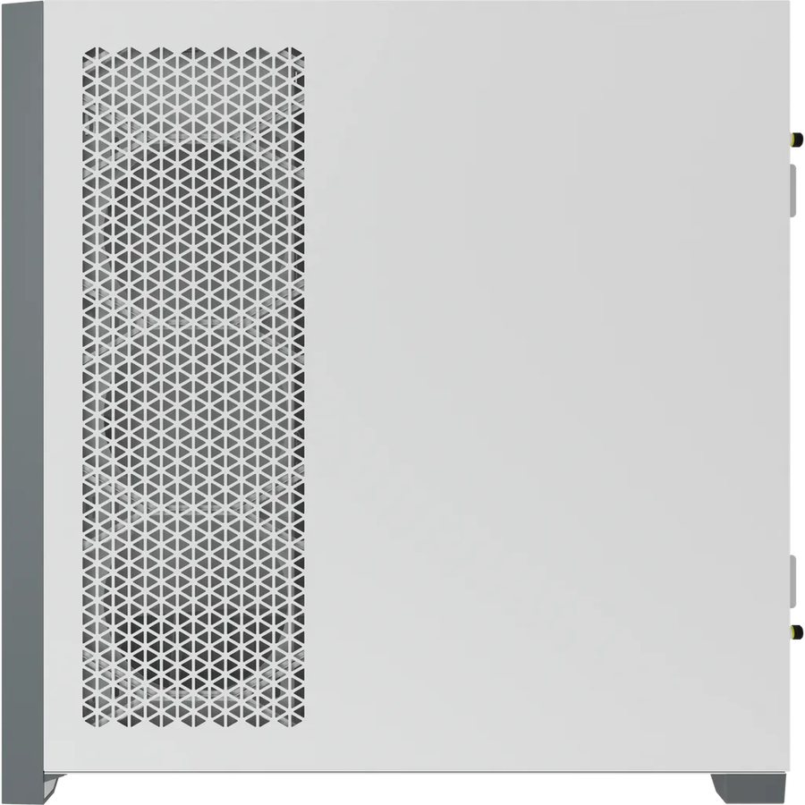 5000D Airflow Tempered Glass Mid-Tower; White - 4x3.5''; 2x2.5''; Up to 360mm Liquid Coolers - AT...