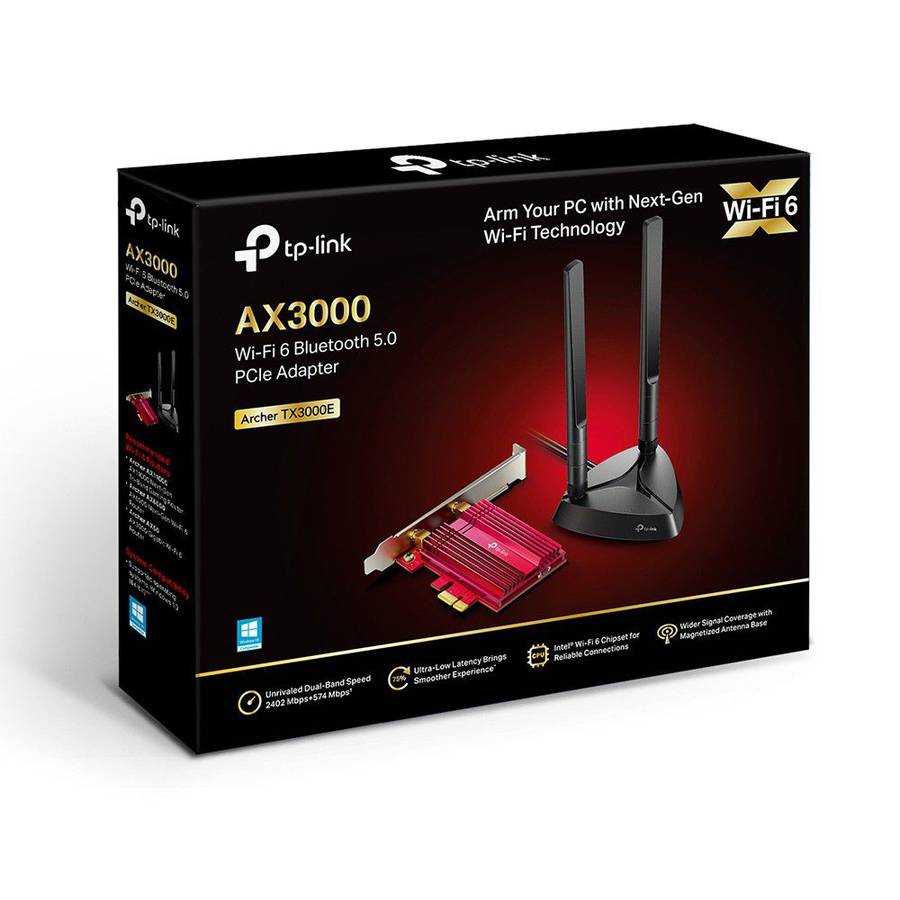 TP-Link Archer TX3000E AX3000 Wi-Fi 6 Bluetooth 5.0 PCI Express Adapter