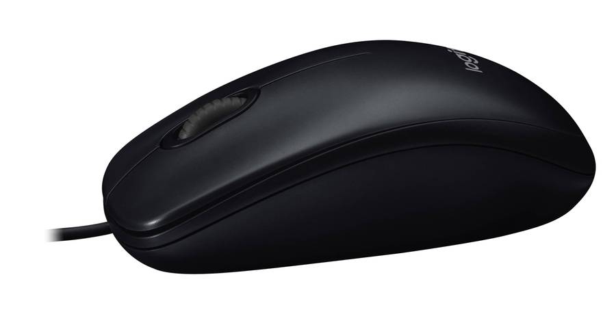 Logitech Corded Mouse M90 (Black) USB 3 buttons optical tracking with wheel