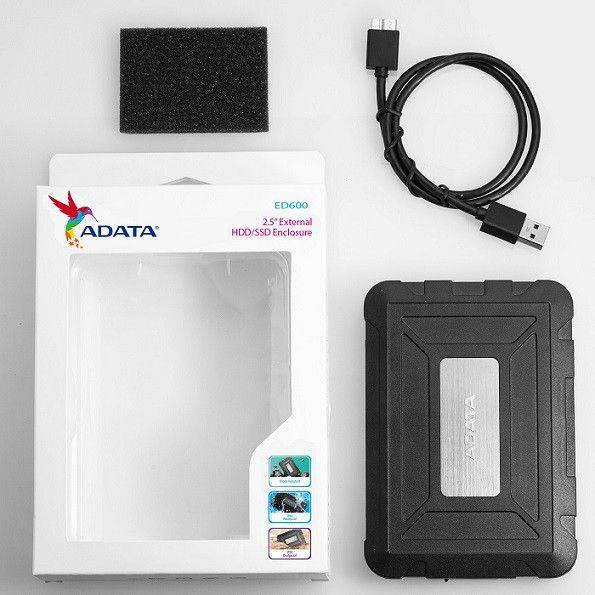 ADATA ED600 - Storage Enclosure - AED600-U31-CBK