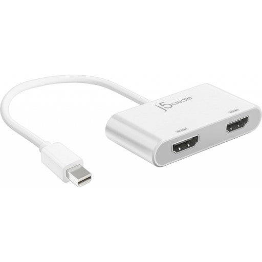5 JDA156 MiniDPJ5create JDA156 Mini DisplayPort to HDMi x2 MST Hub 150mm White Cable (UNBOXED DEAL)
